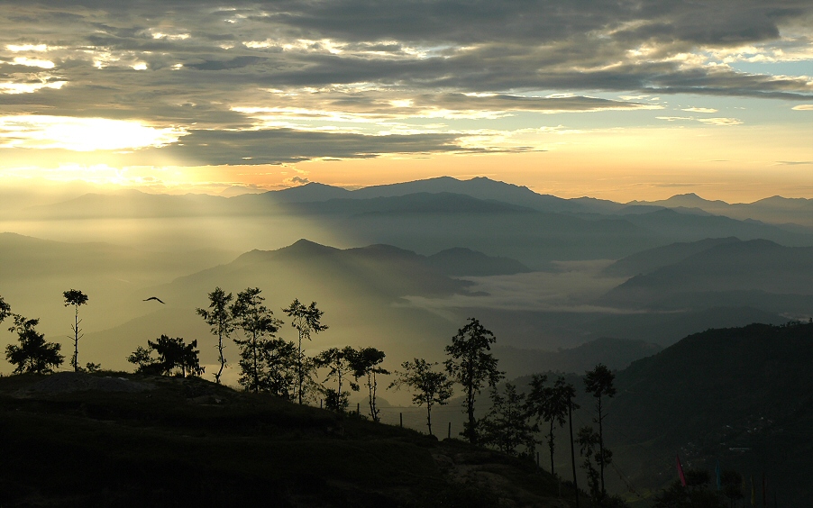 Sonnenaufgang in Nagarkot