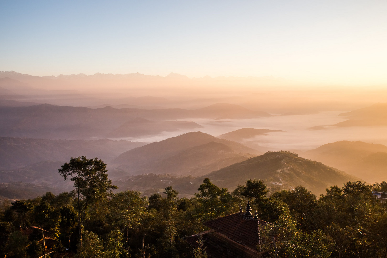 Sonnenaufgang in Nagarkot