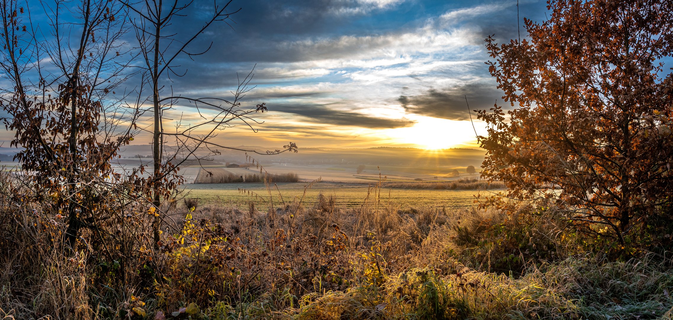 Sonnenaufgang in Nordhessen