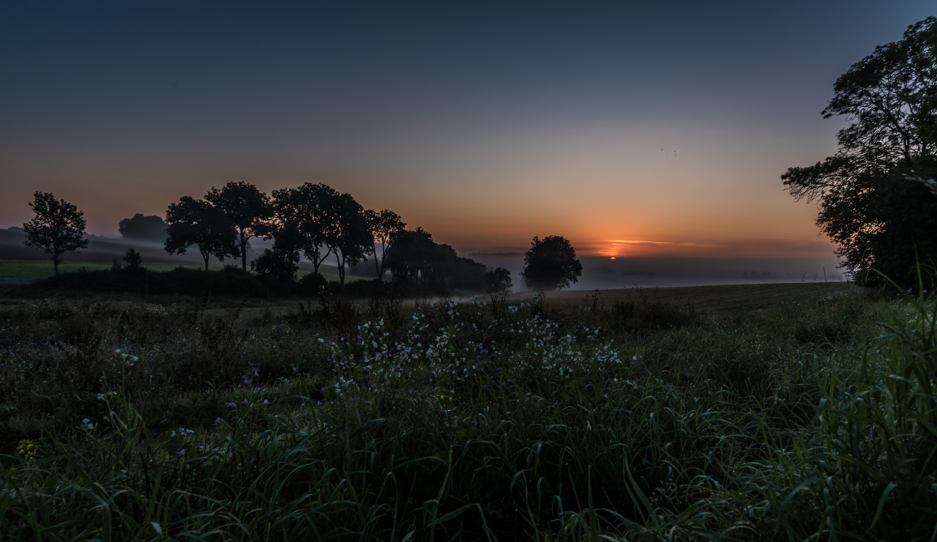 Sonnenaufgang in Nordhessen 