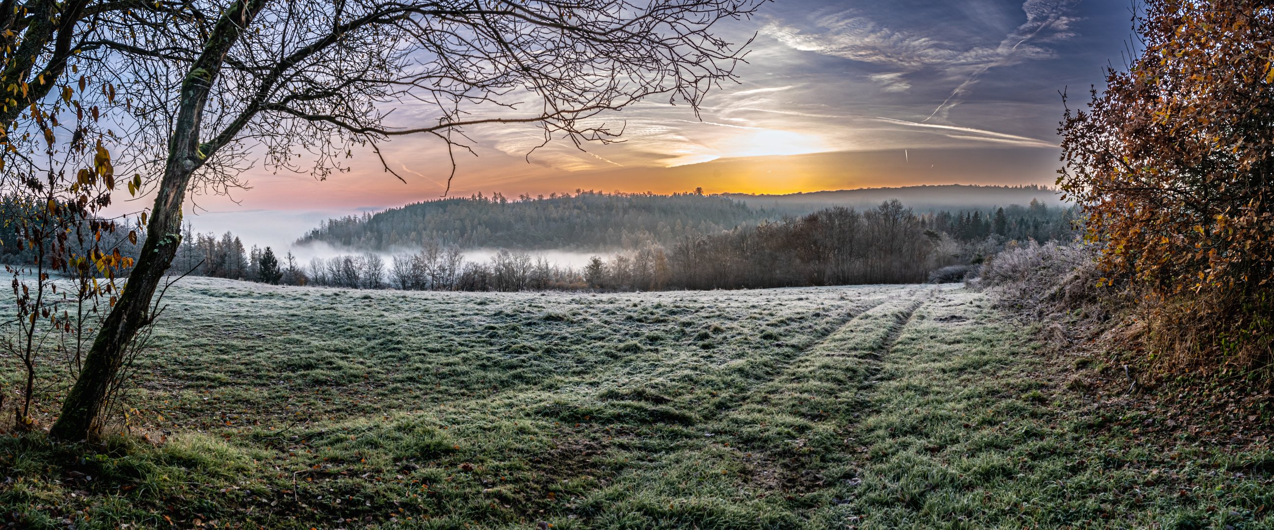 Sonnenaufgang in Nordhessen 