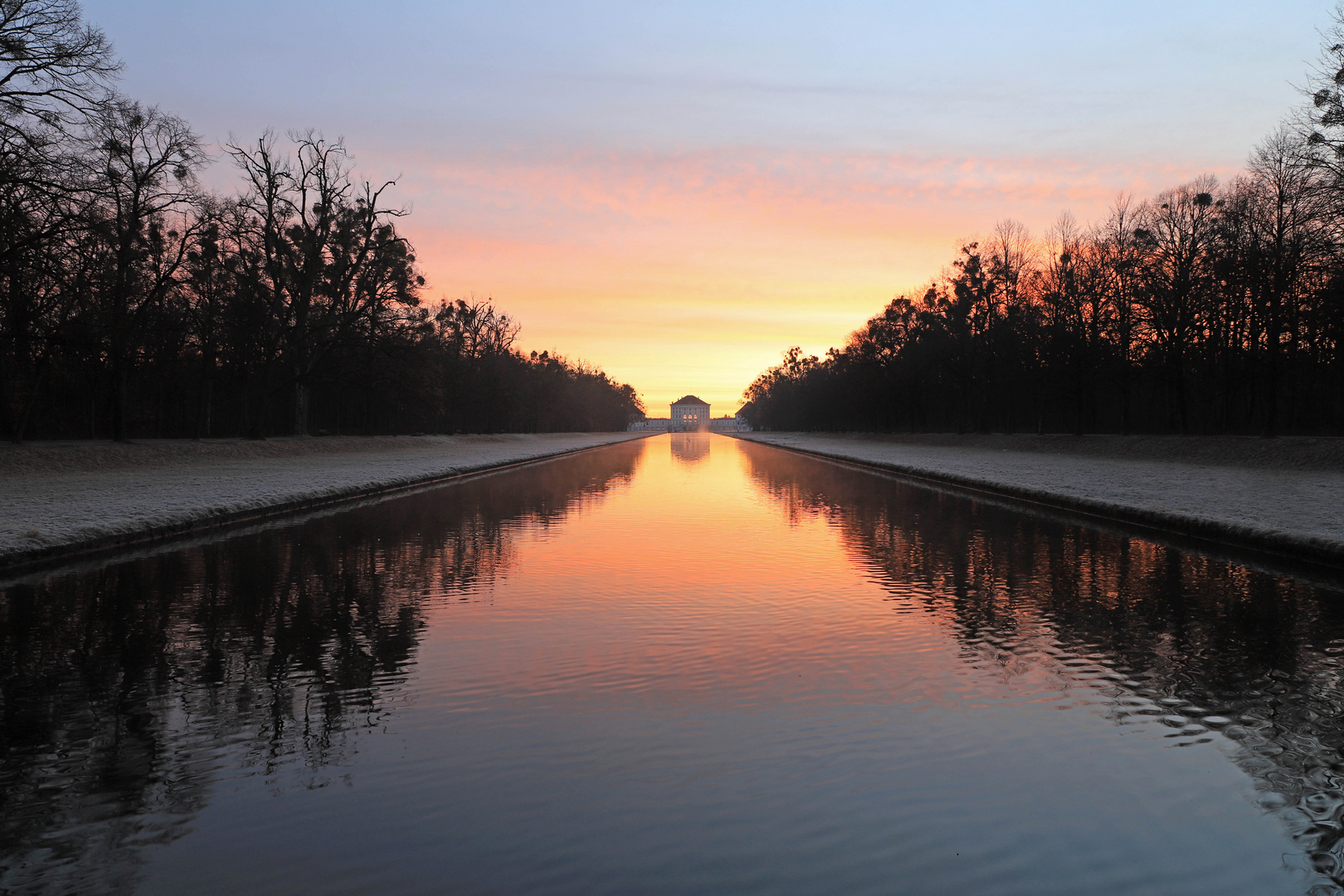 Sonnenaufgang in Nymphenburg