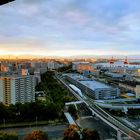 Sonnenaufgang in Osaka