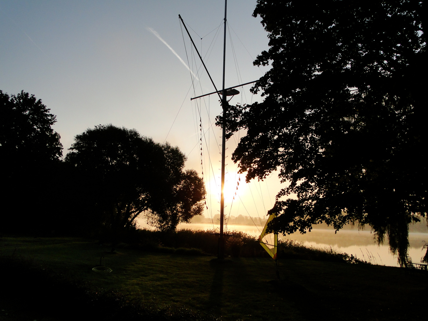 Sonnenaufgang in Päwesin bei Brandenburg