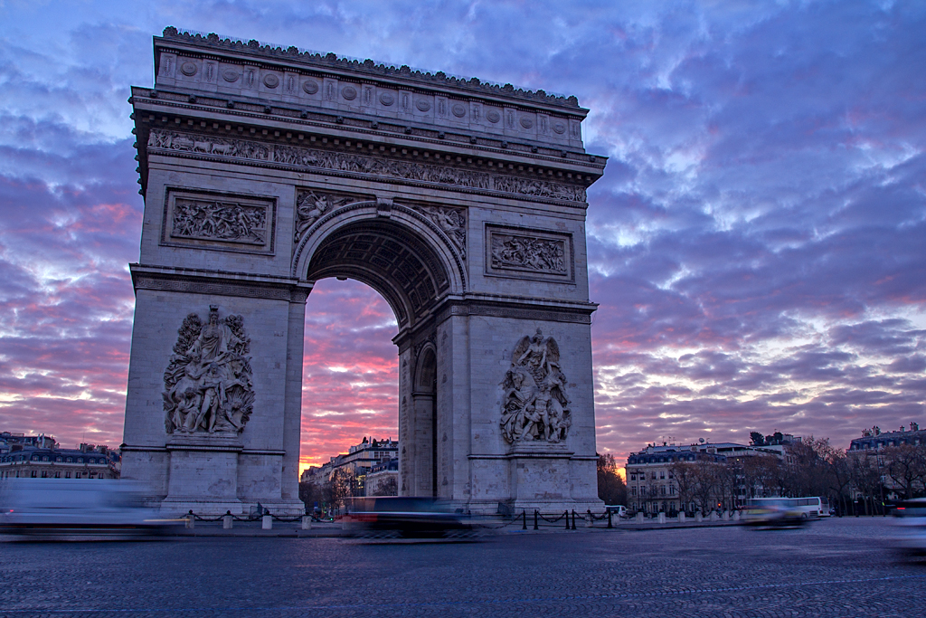 Sonnenaufgang in Paris