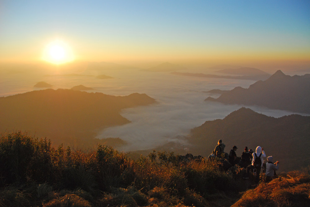 Sonnenaufgang in Phu Chi Fa (Chiang Rai)