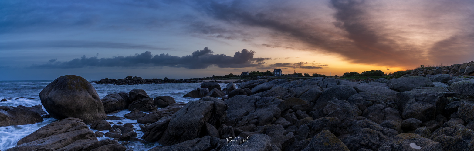 Sonnenaufgang in Plouescat (Pano)