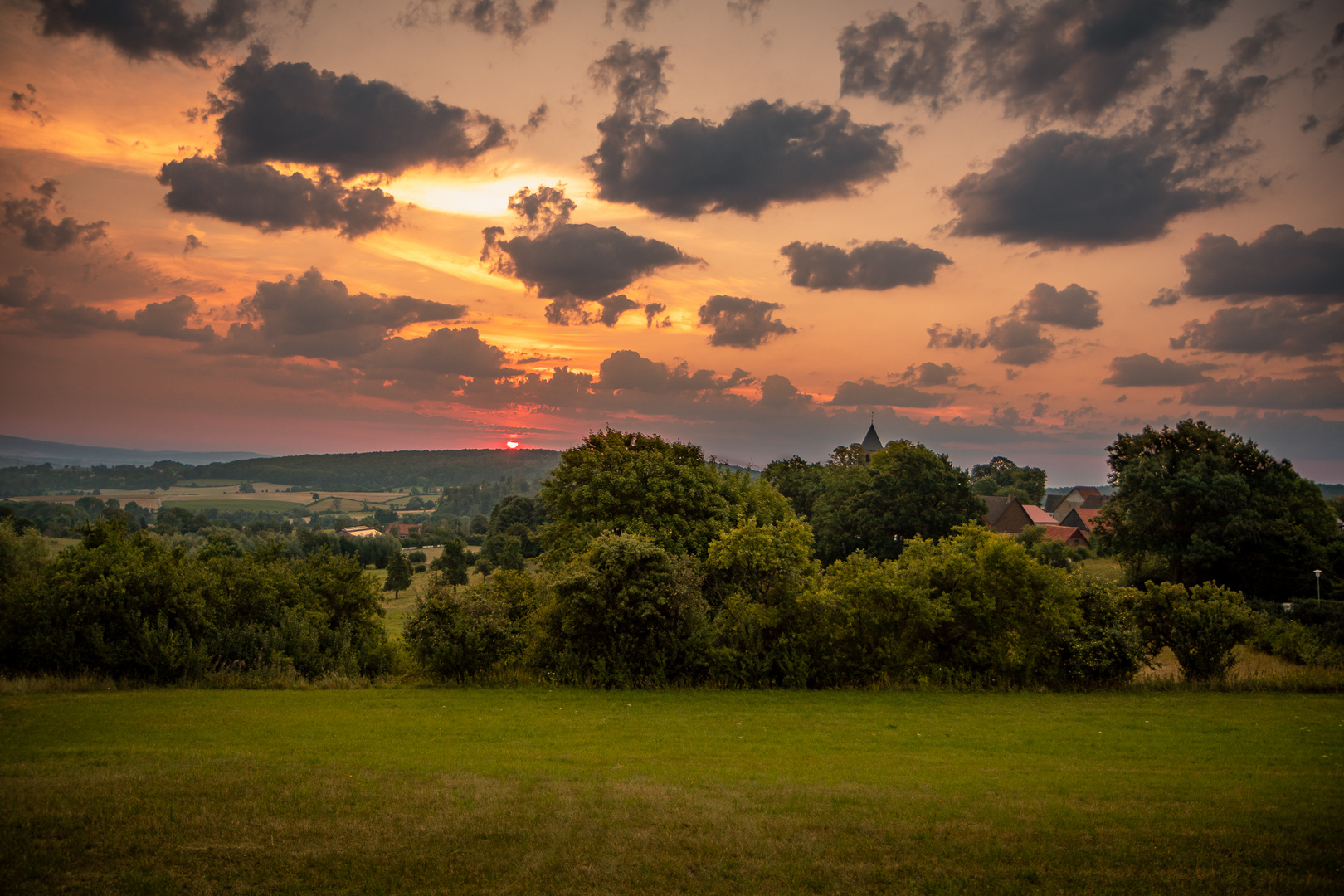 Sonnenaufgang in Pömbsen