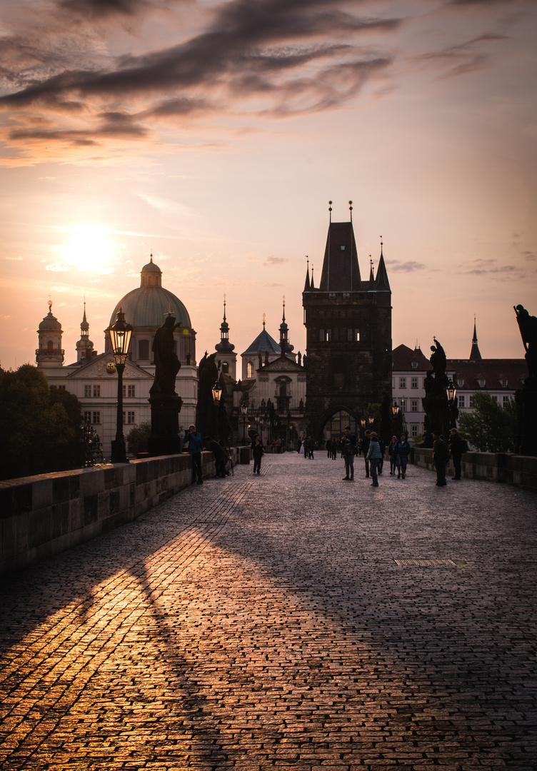 Sonnenaufgang in Prag