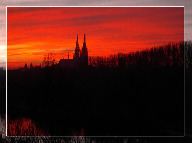 Sonnenaufgang in Regensburg