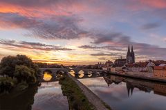 Sonnenaufgang in Regensburg