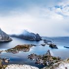 Sonnenaufgang in Reine auf den Lofoten