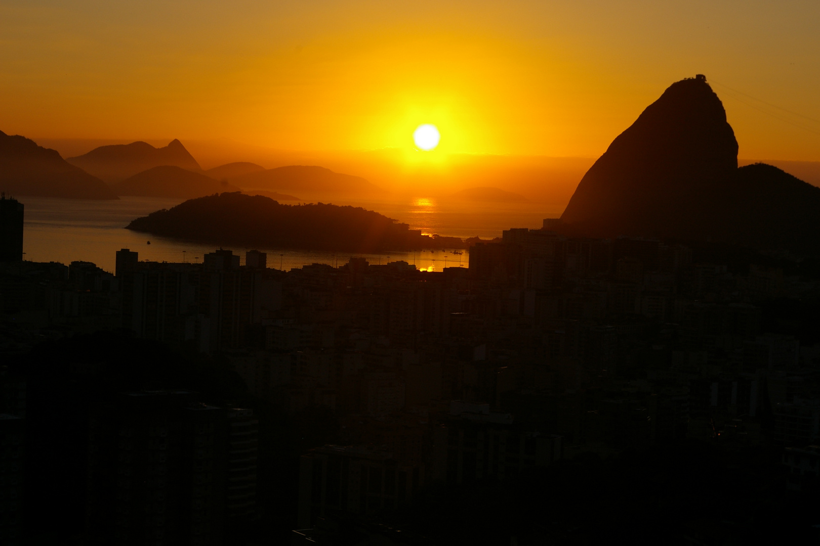 Sonnenaufgang in Rio de Janeiro