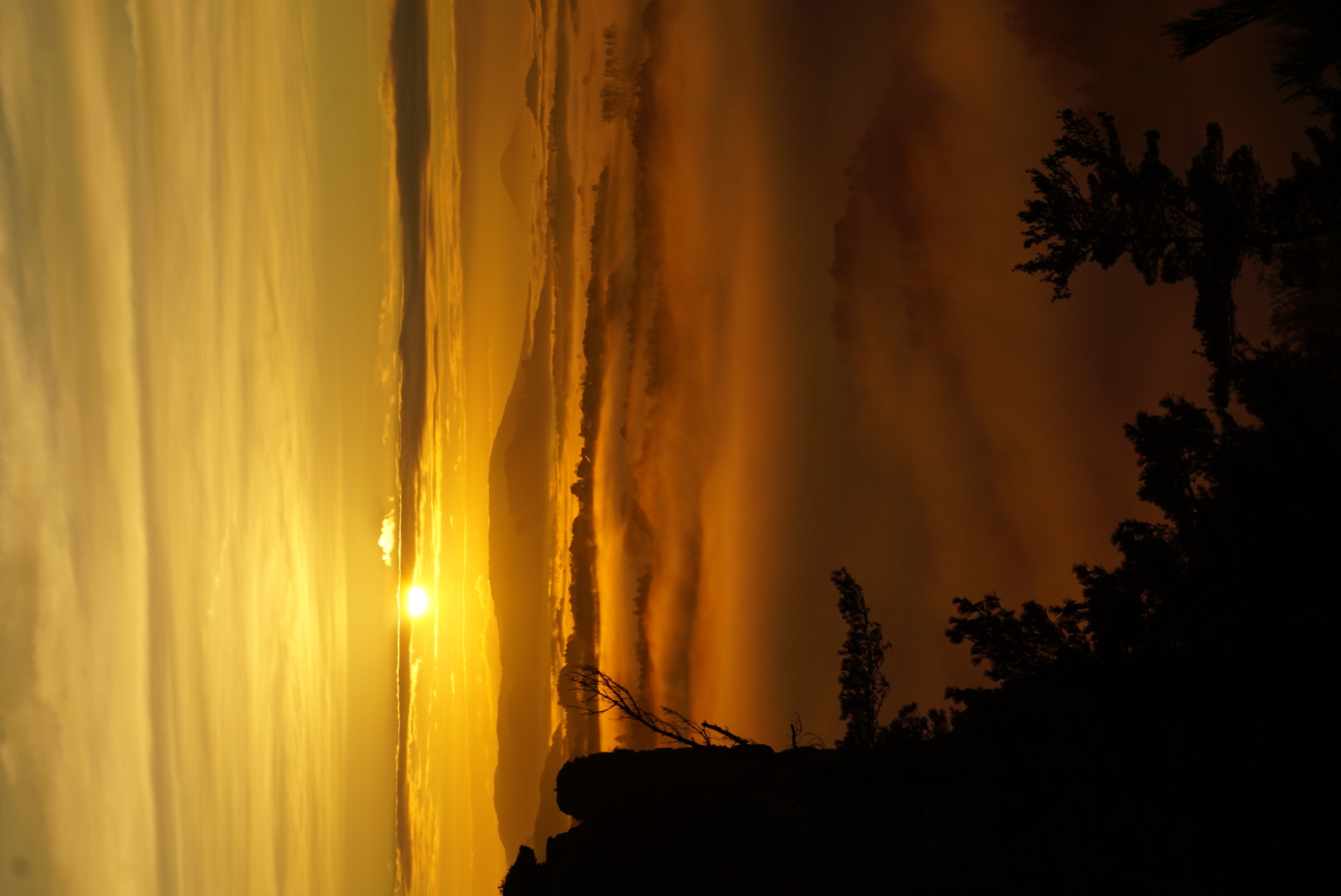 Sonnenaufgang in Sachsen