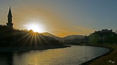 Sonnenaufgang in Salzburg