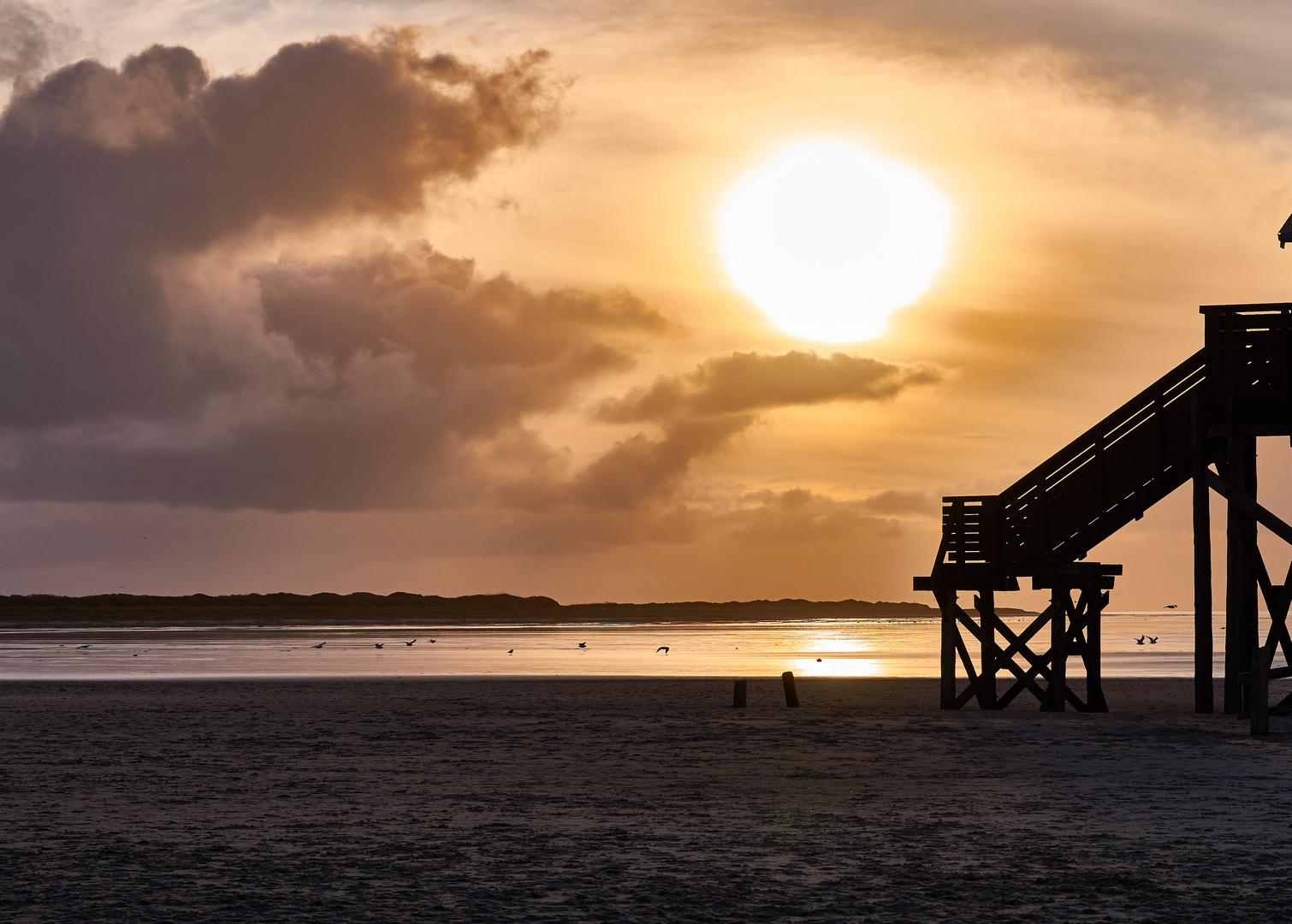 Sonnenaufgang in Sankt-Peter-Ording