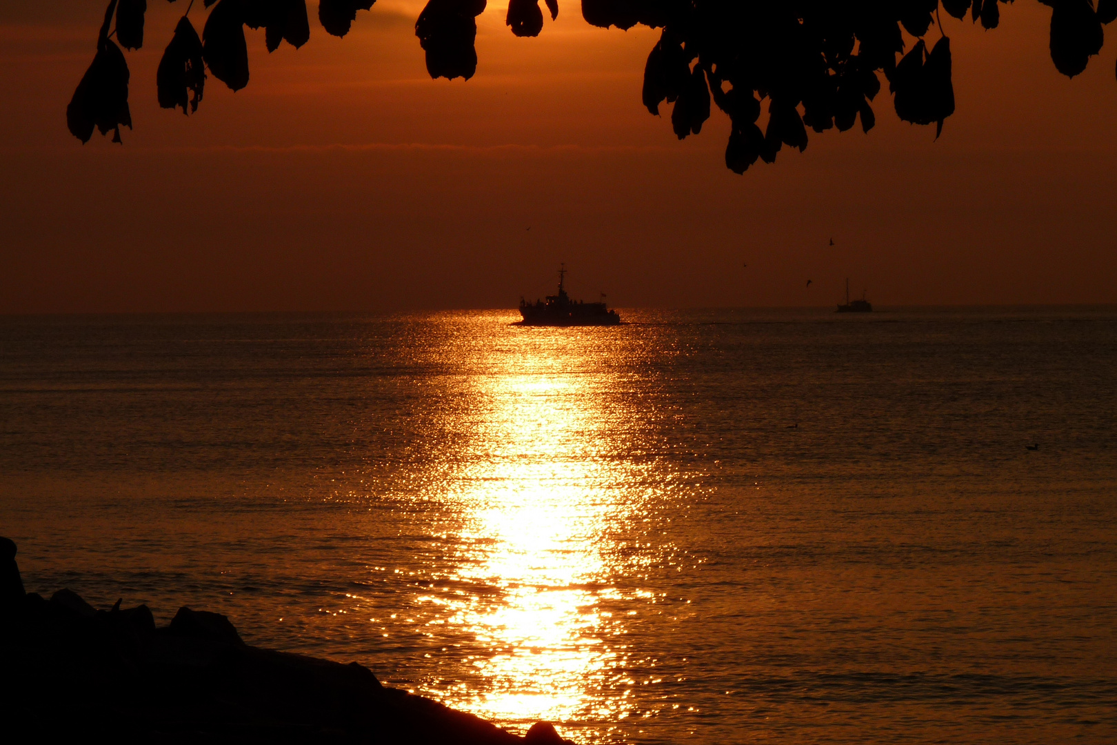 Sonnenaufgang in Sassnitz auf Rügen .....