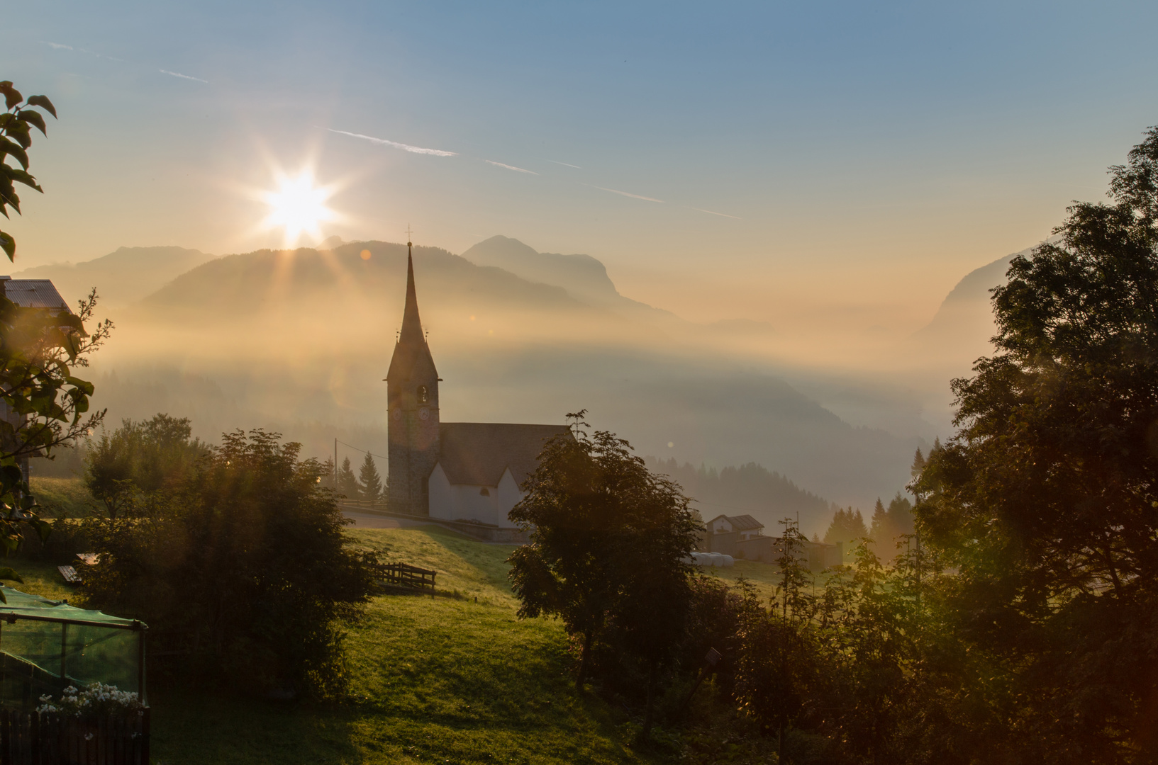 Sonnenaufgang in Sauris