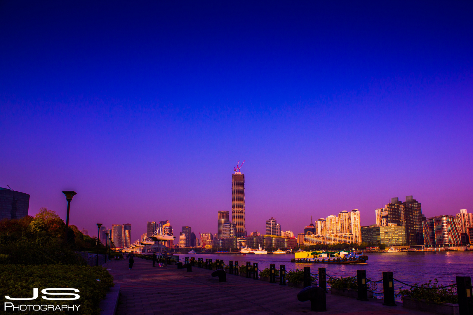 Sonnenaufgang in Shanghai