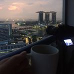 Sonnenaufgang in Singapur
