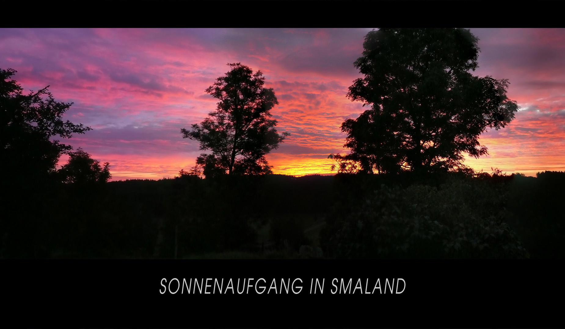 Sonnenaufgang in Smaland