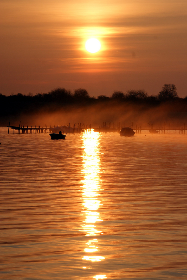 Sonnenaufgang in Stralsund