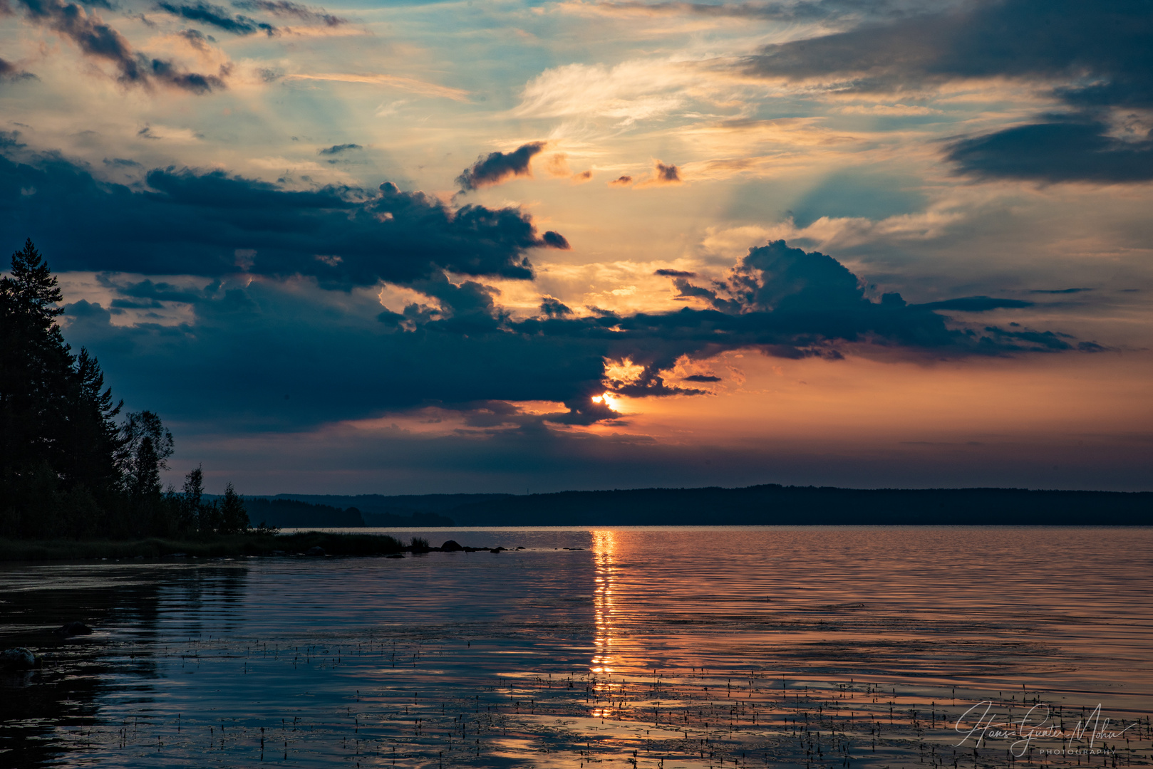 Sonnenaufgang in Stumsnäs, Schweden