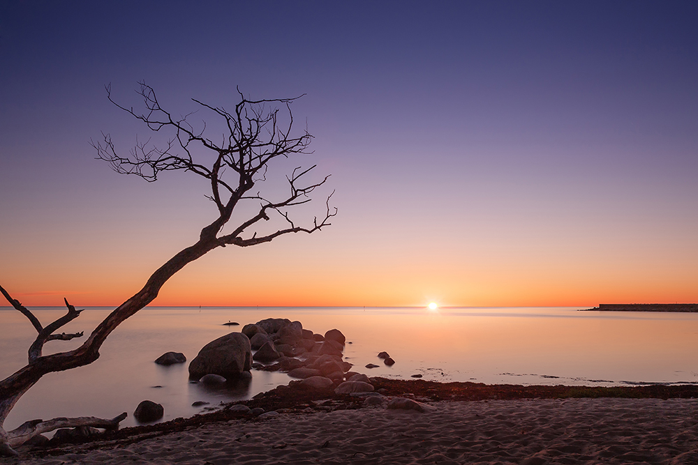 Sonnenaufgang in Südschweden