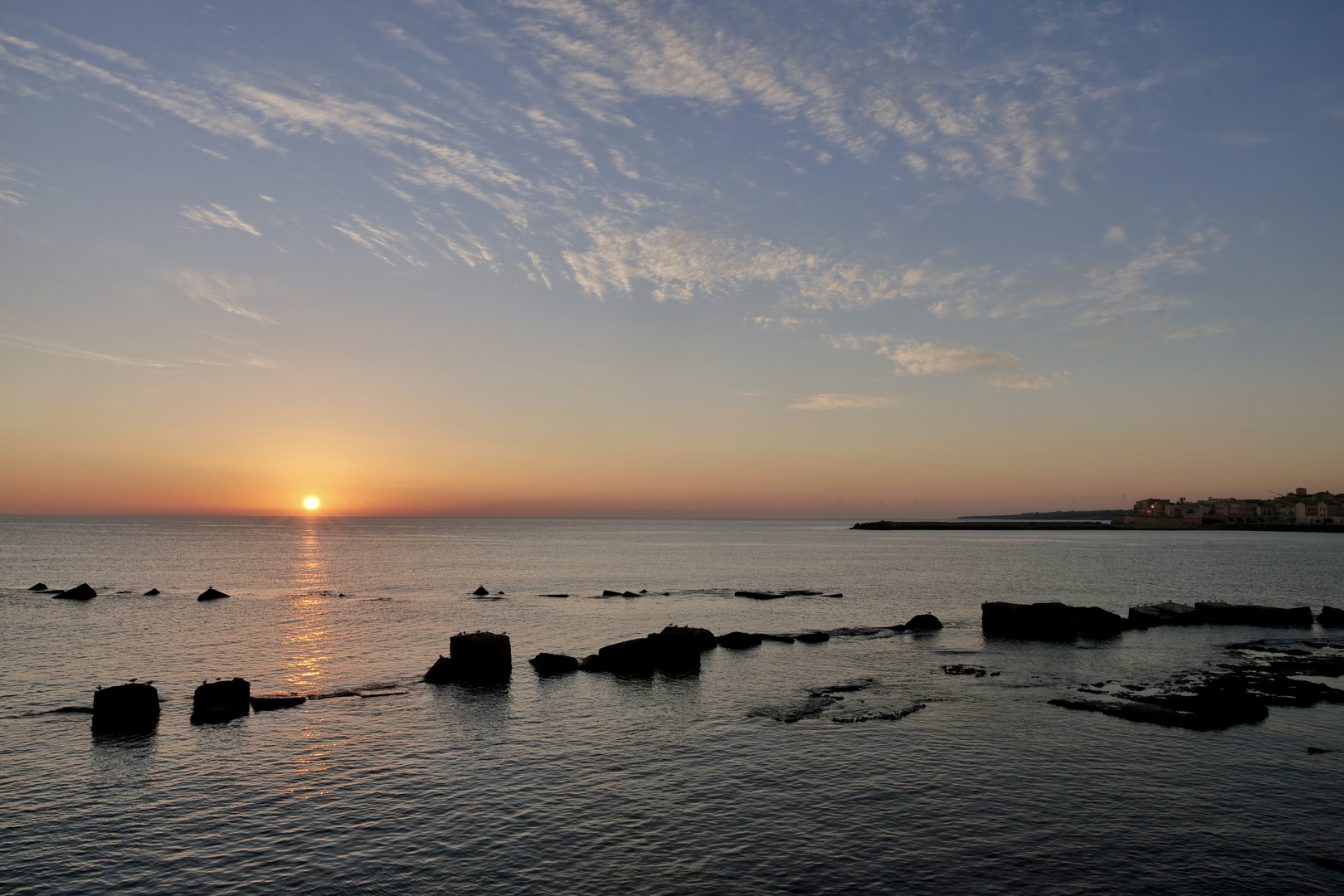 Sonnenaufgang in Syracusa