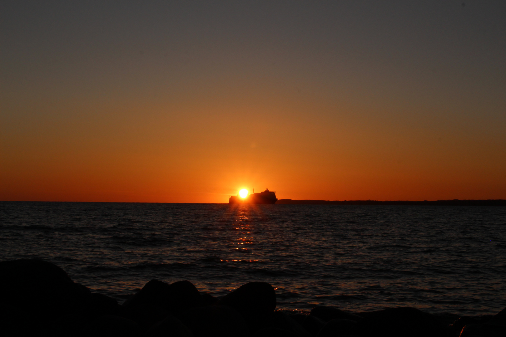 Sonnenaufgang in Travemünde