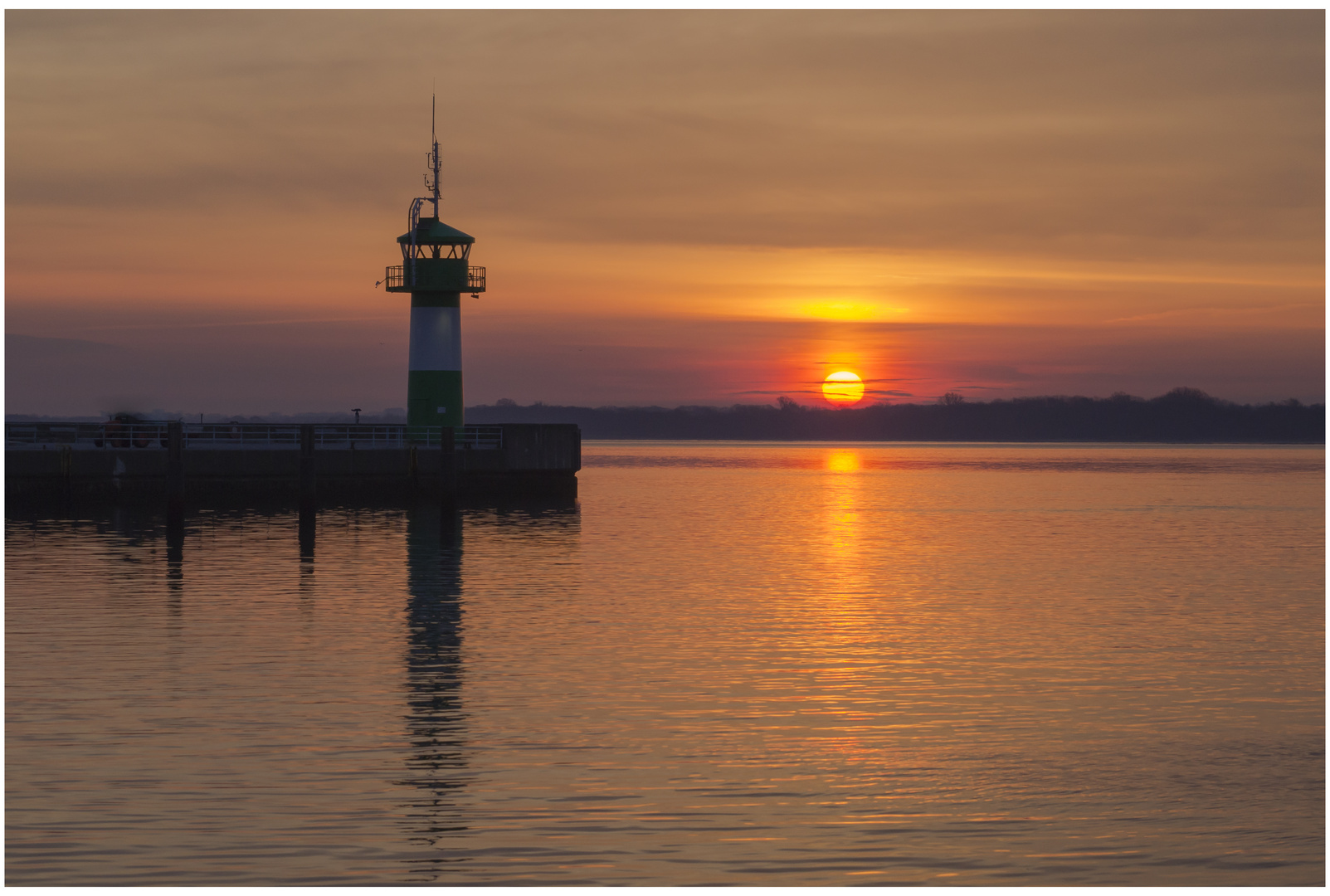 Sonnenaufgang in Travemünde