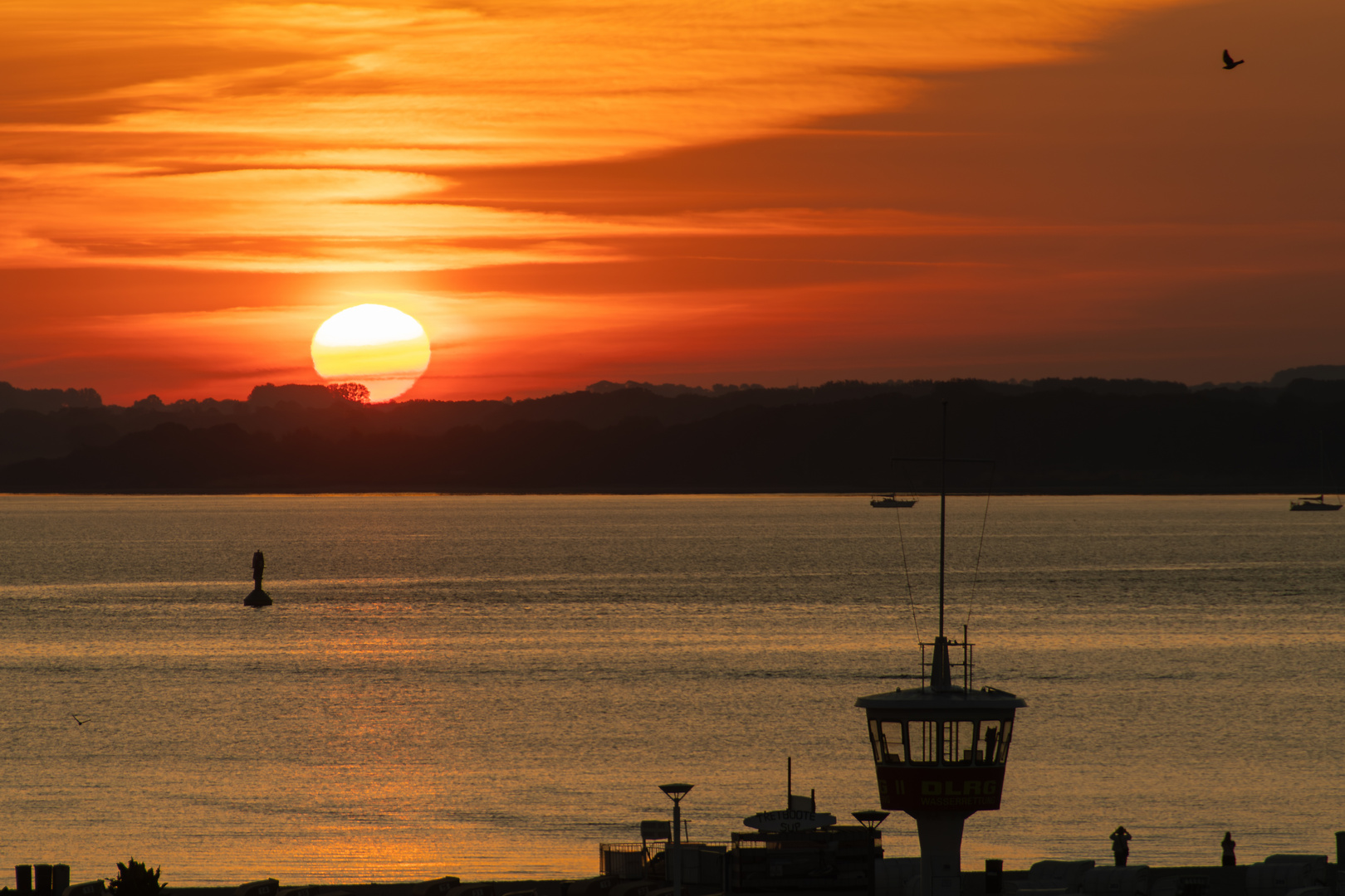 Sonnenaufgang in Travemünde