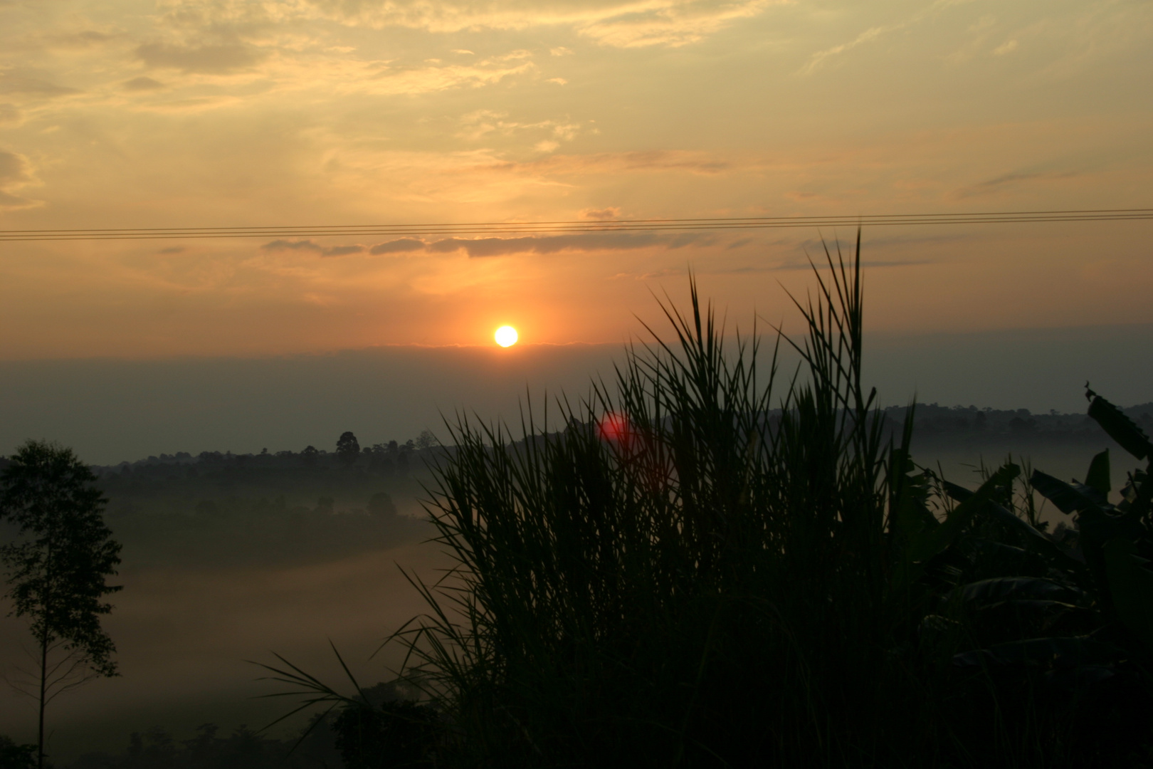 Sonnenaufgang in Uganda