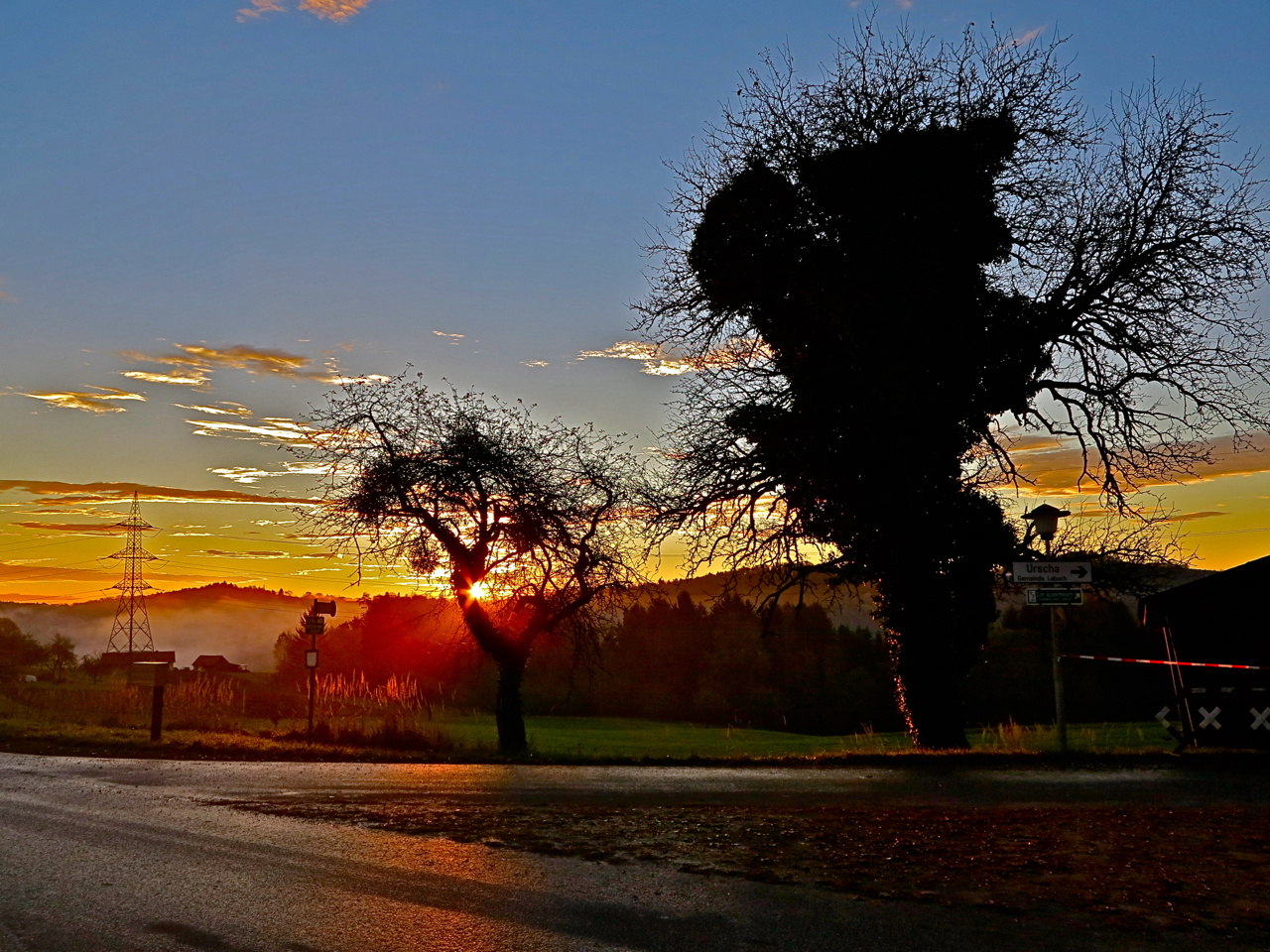 Sonnenaufgang in Ungerdorf