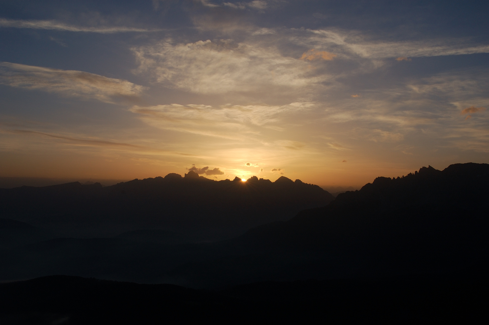 Sonnenaufgang in unseren Bergen