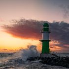 Sonnenaufgang in Warnemünde