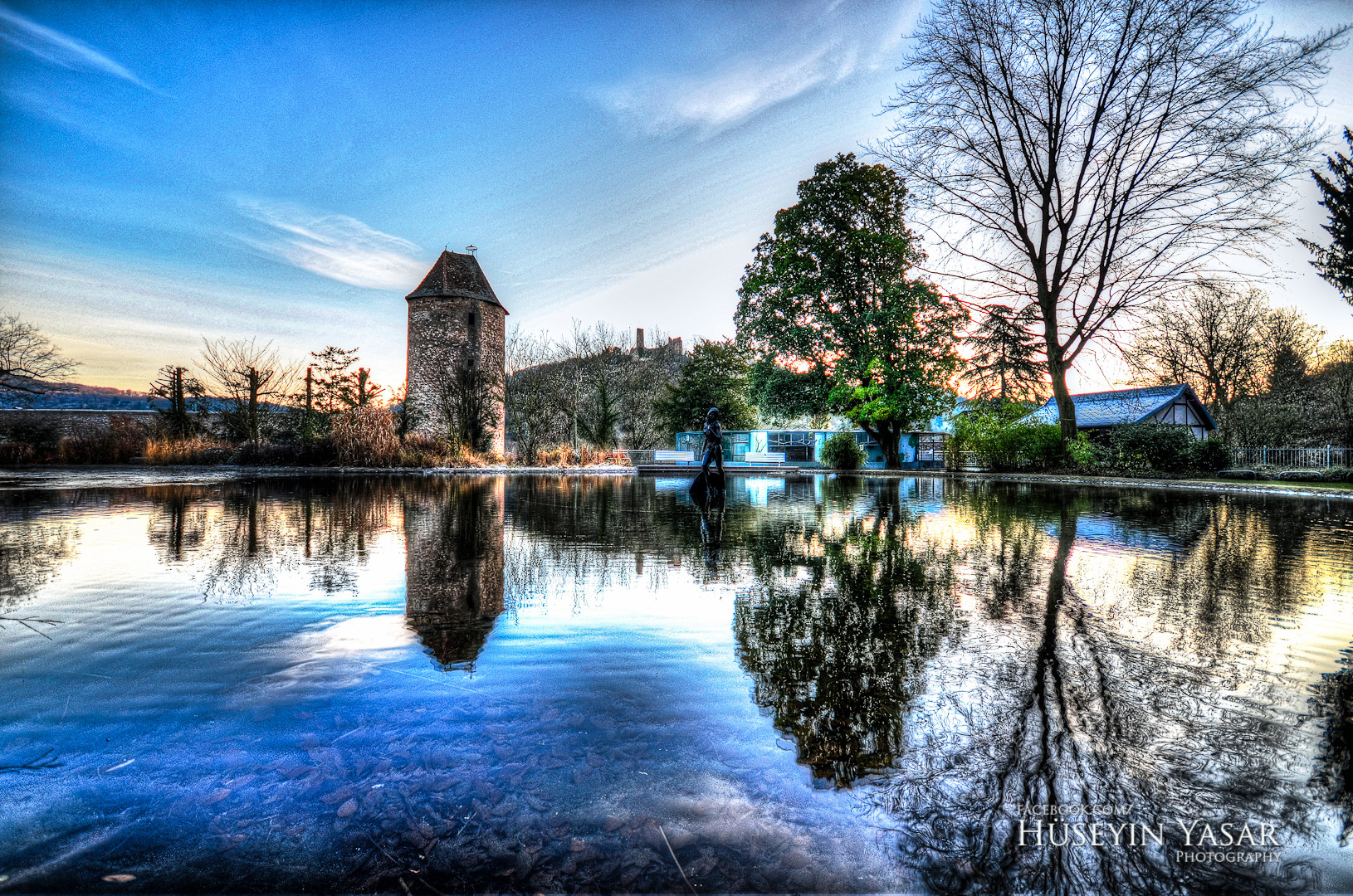 Sonnenaufgang in Weinheim Schlosspark HDR