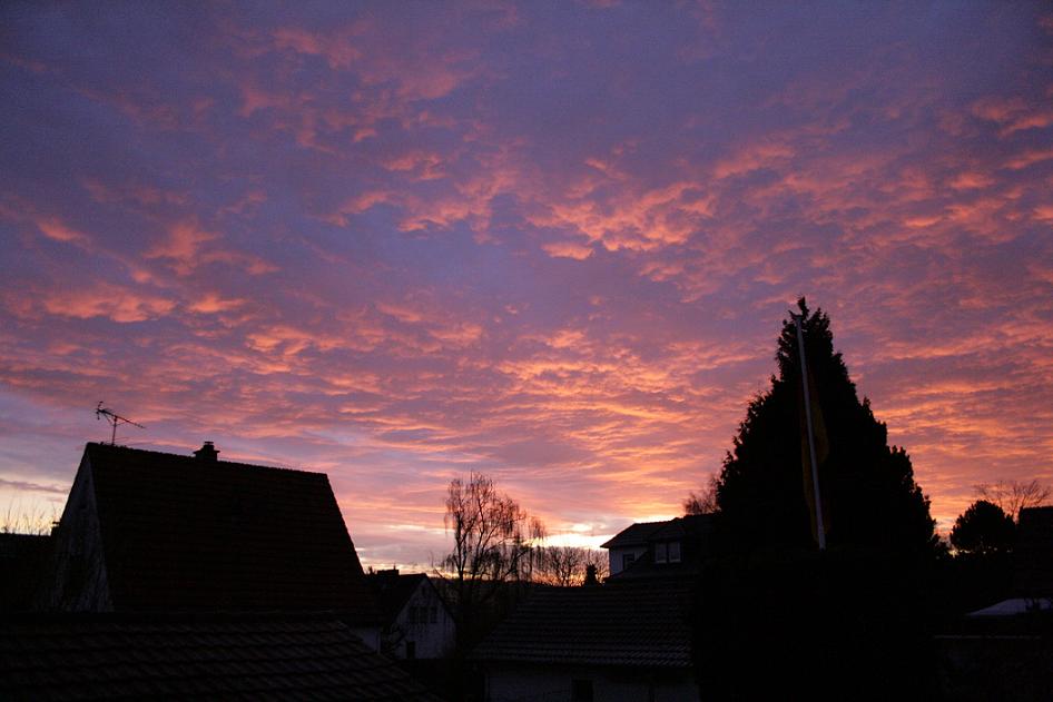 Sonnenaufgang in Wetter (Hessen)