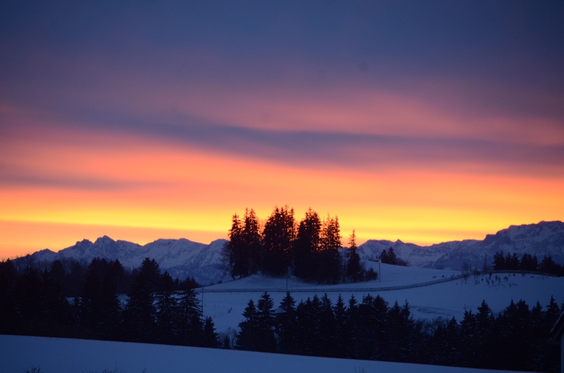 Sonnenaufgang in Wiggensbach