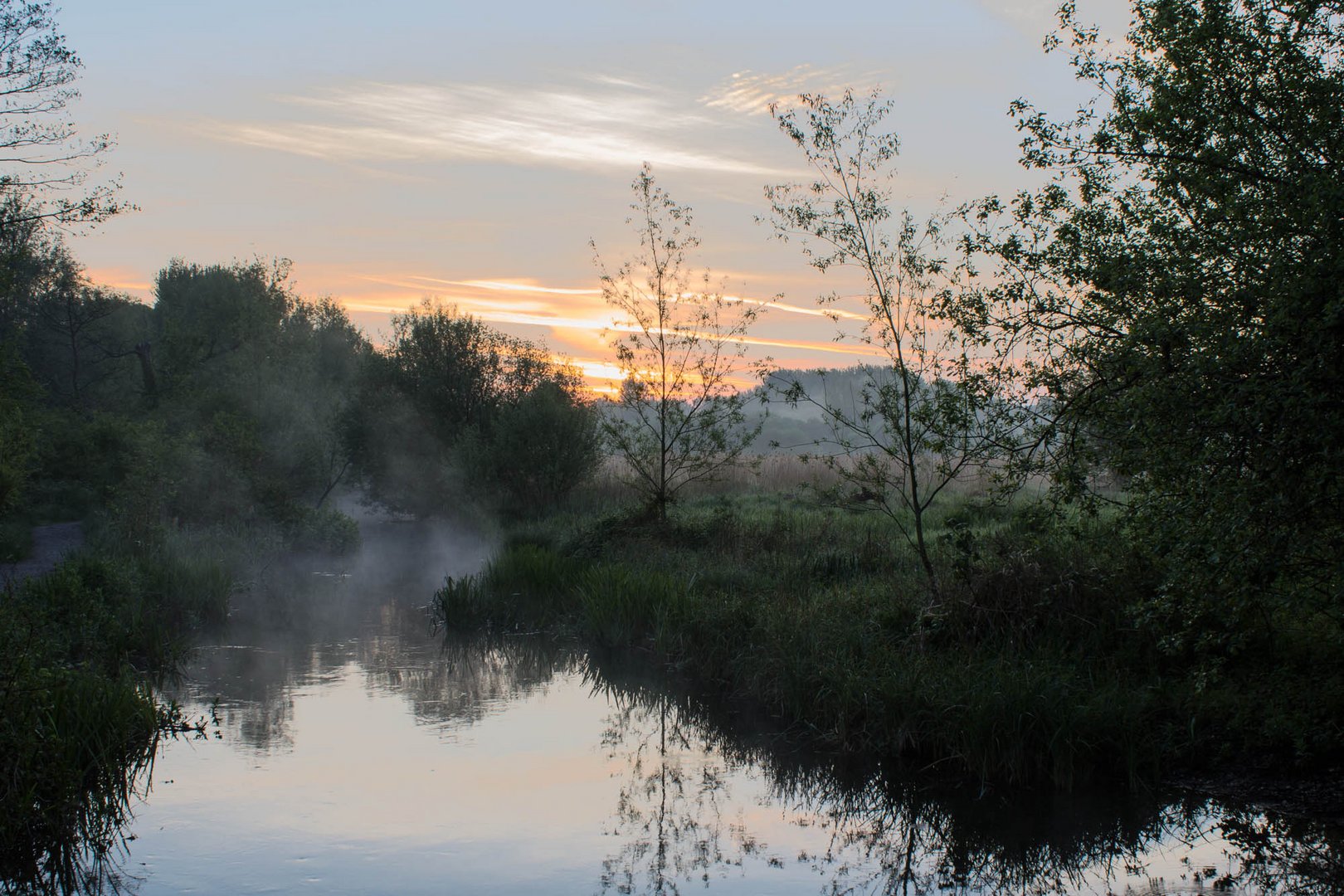 Sonnenaufgang in Winnal Moor