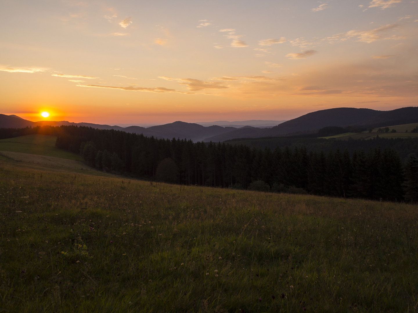 Sonnenaufgang in Winterberg