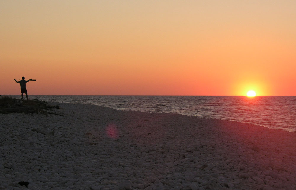 Sonnenaufgang kleine Insel in Kroatien