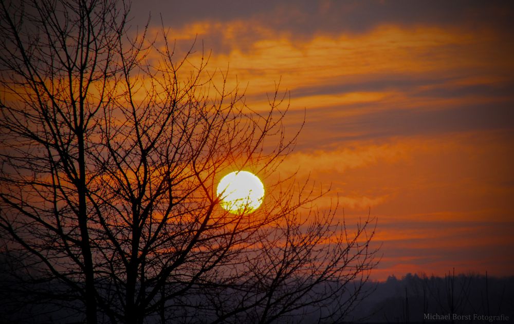 Sonnenaufgang ( Kraichtal Februar 2015)