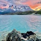 Sonnenaufgang Lago Pahoe Patagonien Nationalpark