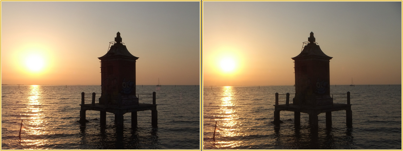 Sonnenaufgang Lignano 3D