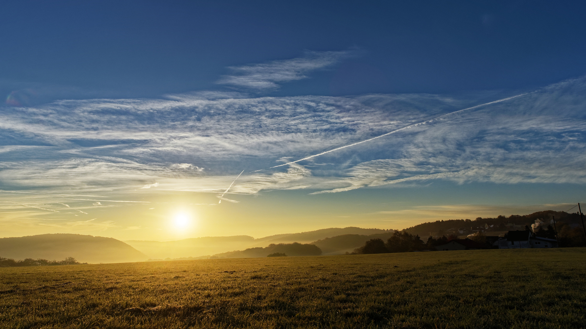 Sonnenaufgang links