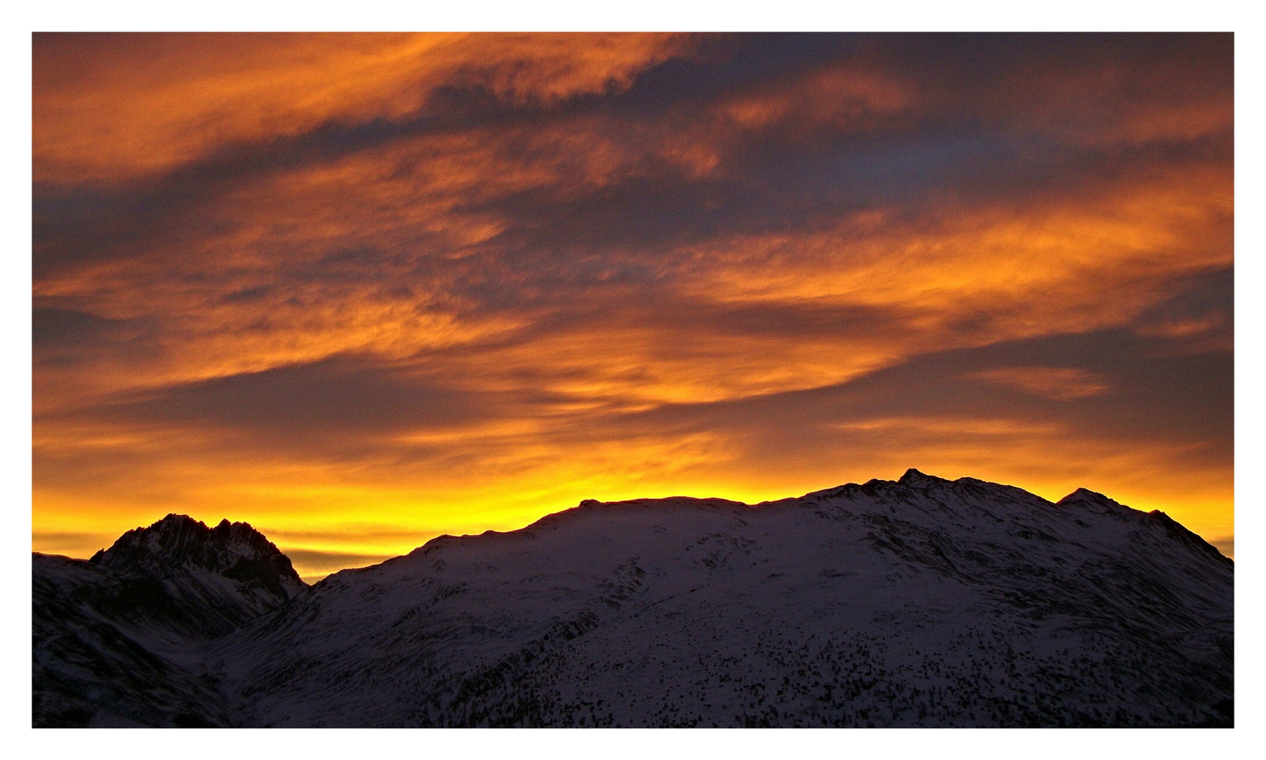 Sonnenaufgang Livigno (Trepalle)