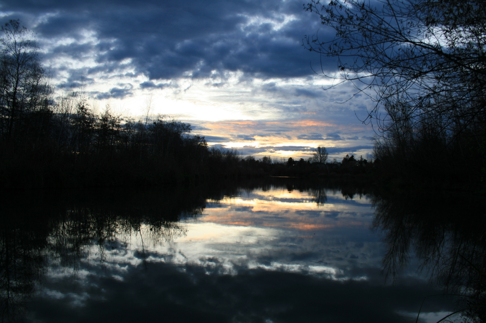 Sonnenaufgang Marchfeldkanal