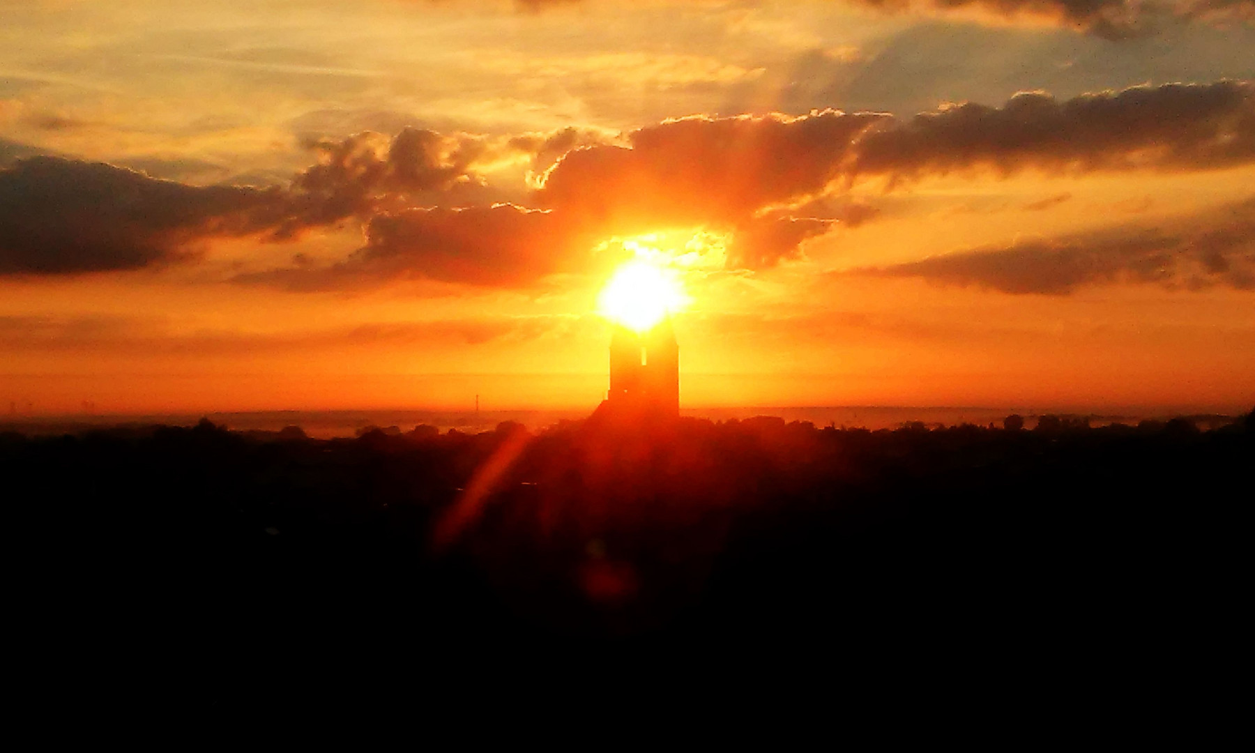 Sonnenaufgang Marienkirche in Stendal