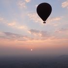 Sonnenaufgang mit Balon